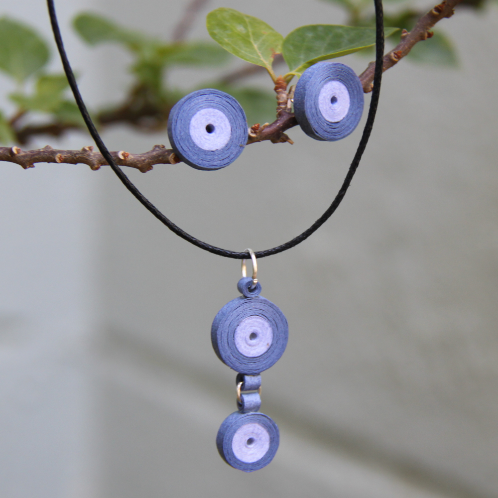DIY paper quilled circle earrings - Honey's Quilling