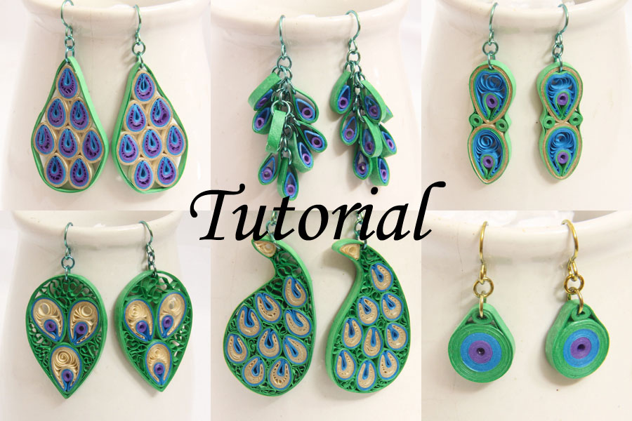 Pea Design Paper Quilled Earrings Tutorial Honey S Quilling